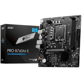 Placa-Mãe MSI Pro B760M-E, Intel LGA 1700, M-ATX, DDR4, Preto - PRO B760M-E DDR4