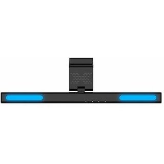 Luminária Led para Monitor Rise Mode Lumina 40cm RGB, monitores 27" a 31,5" polegadas, Plano, Preto - RM-LMF-40-B-RGB