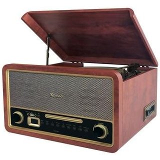 Vitrola Raveo Turner, Bluetooth, USB, 35W, Marrom - 90-09028