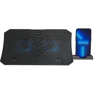 Suporte Para Notebook 15.6" C3Tech, 2 Coolers, LED Azul - NBC-40BK