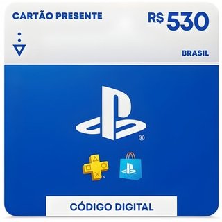 Gift Card PlayStation Store R$530, Digital Exclusivo Brasil