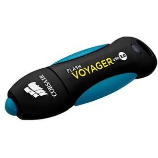 Pen Drive 32GB Corsair Voyager, USB 3.0, Resistente à Água e Choque, Leitura de 200MB/s, Azul e Preto - CMFVY3A-32GB