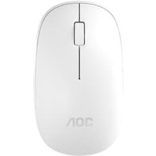 Mouse Sem Fio AOC MS200, 1200 DPI, 3 Botões, Design Ergonômico, Branco - MS200 WT