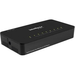 Switch 8 Portas IntelBras Fast Ethernet 10/100 Mbps com QoS - SF 800 Q+