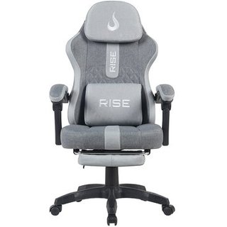 Cadeira Gamer Rise Mode Z11, Ângulo Ajustável, Tecido, Cinza - RM-CG-Z11-GG