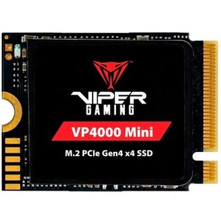 SSD Patriot Viper VP4000 Mini, 500GB, M.2 2230, NVMe PCIe Gen4 x4, Leitura 5000MB/s, Gravação 3500MB/s, Preto - VP4000M500GM23