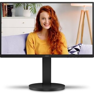 Monitor AOC 22", Full HD, 75Hz, VA, HDMI e VGA, Ângulo Ajustável, Altura Ajustável, Preto - 22B3HMF