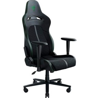 Cadeira Gamer Razer Enki X, Até 136Kg, Reclinável, Almofada, Cilindro de Gás Classe 4, Couro Sintético, Preta e Verde - RZ38-03880700-R3U1