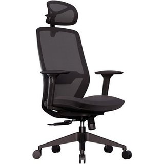 Cadeira Office Elements Serena Slide, com Apoio para os Pés, Até 120kg, Reclinável, Malha, Preta - 72096