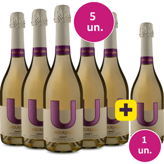 Kit 5 + 1 - Espumante U By Undurraga Sweet + 1 garrafa de brinde - Exclusivo WE