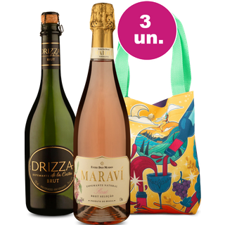 Kit Especial de Verão - Espumantes + Bag Estampada Wine