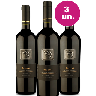 Kit 3 - V9 Reserva Carménère por R$99 - Oferta Insana