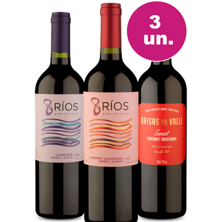 Kit 3 - Tintos Suaves por R$99