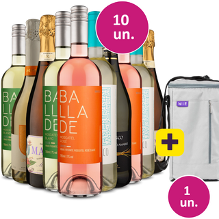Kit 10 - Frisantes e Espumantes + Bolsa p/ 3 garrafas Grátis - Exclusivo We