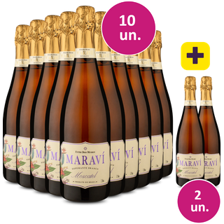 Kit 10 + 2 - Espumante Maraví Moscatel + 2 garrafas grátis - Exclusivo We