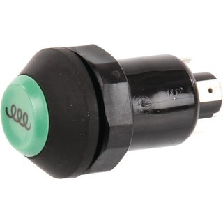 Pneutron Push switch, Heater, round, green 11130150PN
