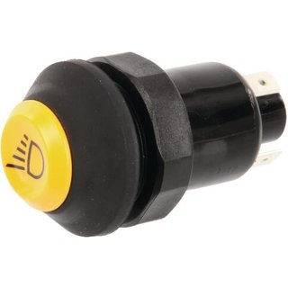 Pneutron Push switch, Work light, round, yellow 11130170PN