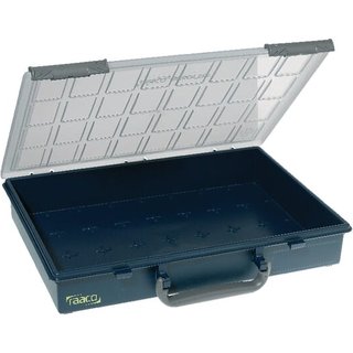 Raaco Assortment box 338x261x57mm, 5l capacity, blue polypropylene, PSC 4-01 by 136204