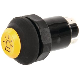Pneutron Push switch, Beacon, round, yellow 11130090PN