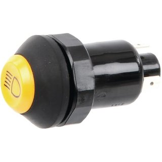 Pneutron Push switch, High beam, round, yellow 11126010PN