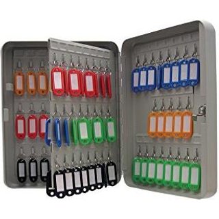 Valuex Key Cabinet 160 Hook Key Lock Steel Grey - Kc160