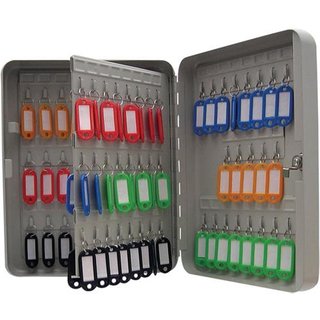 Valuex Key Cabinet 93 Hook Key Lock Steel Grey - Kc93