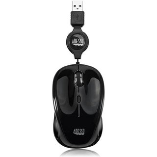Adesso iMouse S8B - USB Illuminated Retractable Mini Mouse