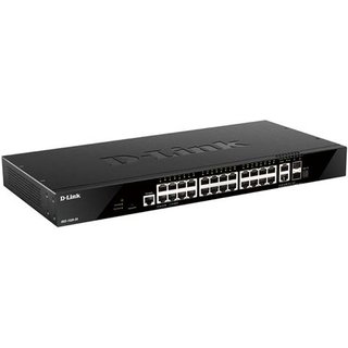 D-Link 24 x 10/100/1000BASE-T Ports 2 x 10GBase-T Ports and 2 x 10G SFP+ Ports Smart Managed Switch Managed L3 10G Ethernet (100/1000/10000) Rack mounting 1U
