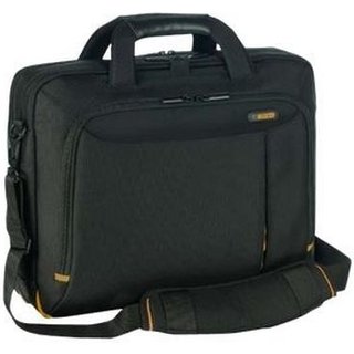 DELL Nylon Black Carrying Case Targus Meridian II. Case type: Briefcase Maximum screen size: 39.6 cm (15.6") Shoulder strap Surface coloration: Monochromatic