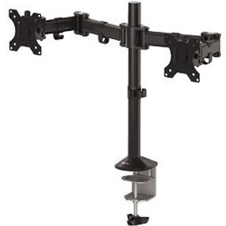 Fellowes Reflex Dual Monitor Arm - Dual Monitor Mount for 8KG 27 Inch Screens - Adjustable Monitor Desk Mount - Tilt 45° Pan 180° Rotation 360°, VESA 75 x 75/100 x 100 - Black