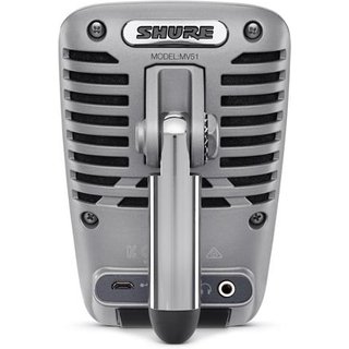 Shure MOTIV MV51 Digital camcorder microphone -39 dB 20 - 20000 Hz 24 bit 48 kHz Speech/Singing/Acoustic/Loud/Flat