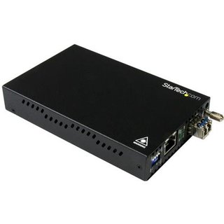 StarTech. com Gigabit Ethernet Copper-to-Fiber Media Converter - SM LC - 20 km - Ethernet Media Converter - GbE Converter
