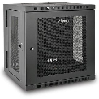 Tripp Lite SRW12US SmartRack 12U Low-Profile Switch-Depth Wall-Mount Small Rack Enclosure Hinged Back