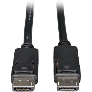 Tripp Lite P580-003 DisplayPort Cable with Latching Connectors 4K 60 Hz (M/M) Black 3 ft. (0.91 m) 0.91 m Displayport Displayport Male Male 3840 x 2160 pixels