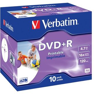 Verbatim DVD+R Wide Inkjet Printable ID Brand