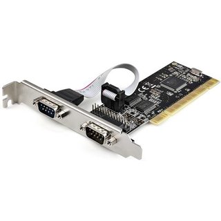 StarTech.com PCI Serial Parallel Combo Card with Dual Serial RS232 Ports (DB9) & 1x Parallel LPT Port (DB25) - PCI Combo Adapter Card - PCI Expansion Card Controller - PCI to Printer Card PCI/PCI-X Serial Full-height / Low-profile RS-232 Black