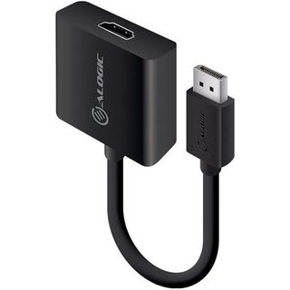 ALOGIC 20cm ACTIVE DisplayPort 1.2 to HDMI Adapter-Male to Female -Supports 4K@60Hz