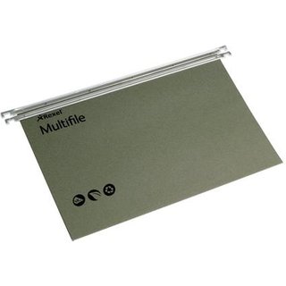 Rexel Multifile A4 Suspension File 15mm Green (50)