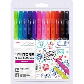 Tombow WS-PK-12P-1 felt pen Multi Multicolour 12 pc(s)