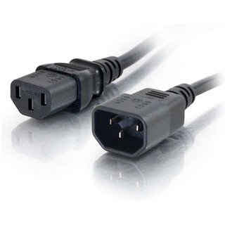 C2G 1m 18 AWG Computer Power Extension Cord (IEC320C13 to IEC320C14)