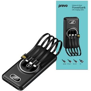 PREVO SP5002. Battery capacity: 1000 mAh. Wireless charging. Product colour: Black