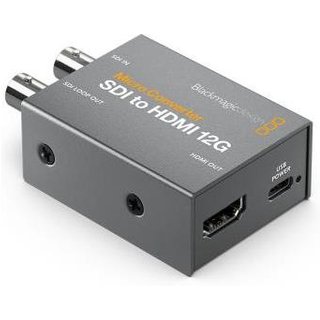 Blackmagic Design CONVCMIC/SH12G/WPSU Active video converter Grey Windows 10 Mac OS X 10.15 Catalina Mac OS X 11.0 Big Sur 1080i 1080p 720p 2560p NTSC PAL