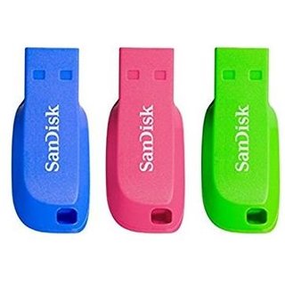 SanDisk Cruzer Blade 16GB. Capacity: 16 GB Device interface: USB Type-A USB version: 2.0. Form factor: Capless. Weight: 2.5 g. Product colour: Blue Green Pink