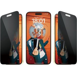 PanzerGlass Privacy Screen Protector iPhone 15 Plus | Ultra-Wide Fit w. EasyAligner
