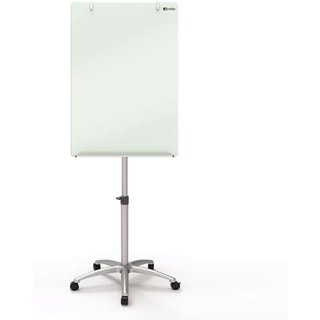 Nobo Glass Mobile Easel Brilliant White
