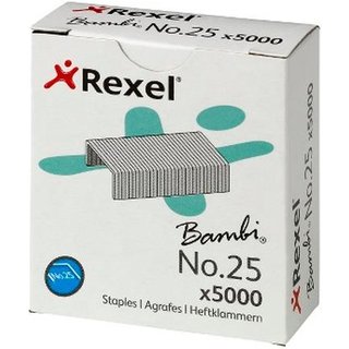 Rexel No. 25 (6/4) Staples (5000)
