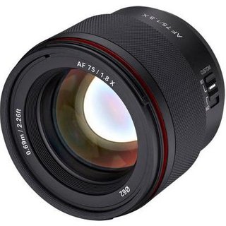 Samyang AF 75mm f / 1.8 Fuji X MILC Black