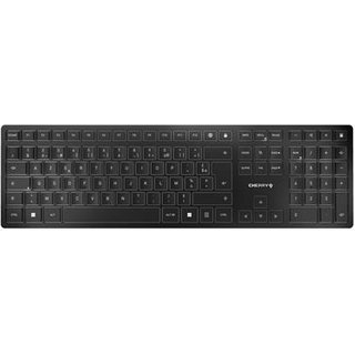 CHERRY KW 9100 SLIM keyboard Universal RF Wireless + Bluetooth AZERTY French Black