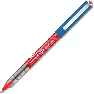uni-ball Eye Fine UB-157ROP Ocean Care Liquid Ink Rollerball Pen 0.7mm Tip 0.5mm Line Red (Pack 12) - 299297000