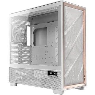 Antec FLUX PRO White EUV Full Tower PC White Wood ATX EATX ITX micro ATX Glass Plastic Steel Tempered glass Wood Gaming